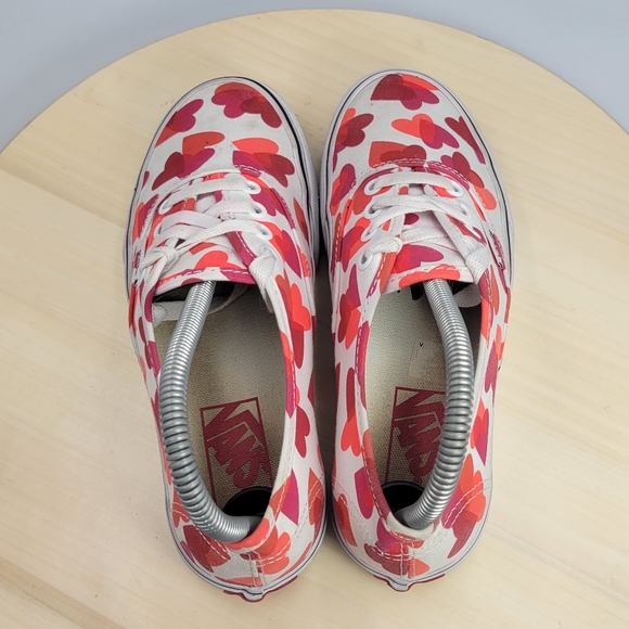 Vans Authentic Low Cut Valentine Heart Lace Up Sneakers Unisex Womens 6 Mens 4.5 - Picture 5 of 12